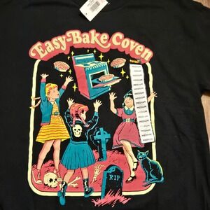 SMSNWT Easy Bake Coven Black Graphic T Shirt Adult Medium Witchy Halloween
